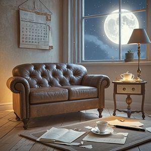 旧沙发与半杯茶-心梦爱笑