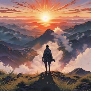 The first light of dawn