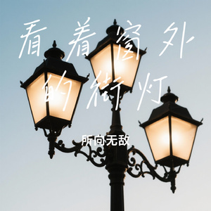 看着窗外的街灯