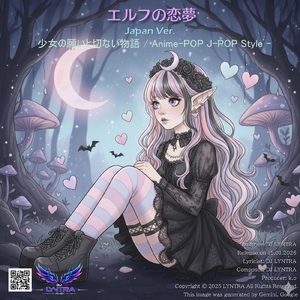 人間世界に憧れて - 境界線を越えたい少女の願いと切ない物語 - (Kawaii Anime-Pop Style) [Japan Ver.]