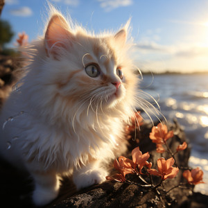 Armonía De La Delicia Felina De La Laguna