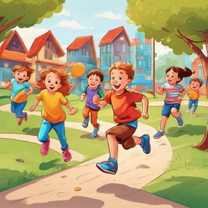 Running and Jumping on the Playground