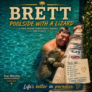 Poolside With A Lizard