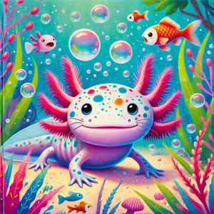 Colorful Axolotls