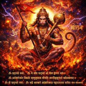 HANUMAN 8 POWERFULL MANTRAS |Hanuman Power Mantra Chant