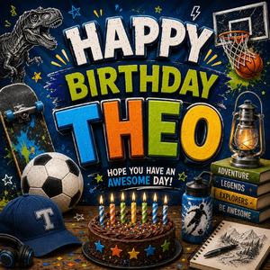 Happy Birthday Theo Traditional (Funk-pop bounce)