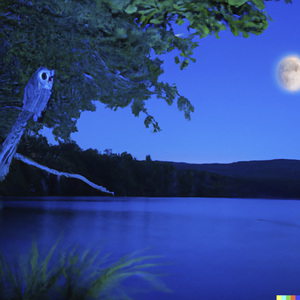 A Bird Chirps By The Campfire