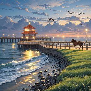 我在青岛望草原