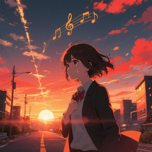 朝日の向こうへ