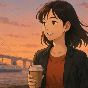 静かな構図 - 湾風のグラデ