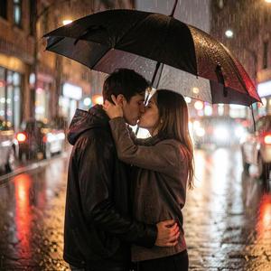 Φιλιά στην βροχή