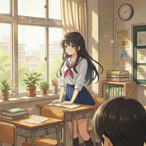 教室の隅, 君を写す