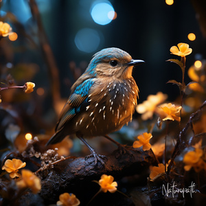 Rhapsodic Serenade Melodic Birds in the Nordic Woods