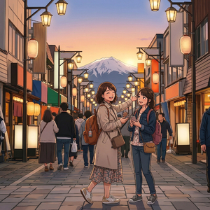 学校が終わり街へ出かけよう