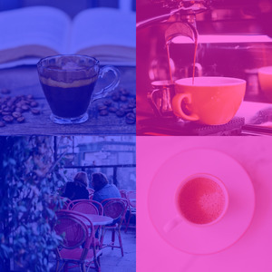 柔和的咖啡店时刻