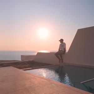 Sunsets in Santorini