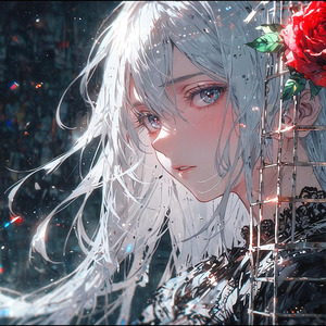 舞い落ちたバラの花びら