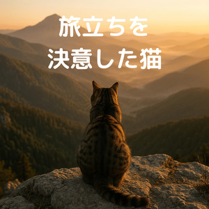 旅立ちを決意した猫