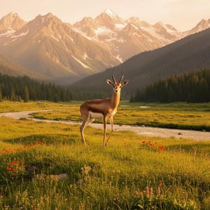 Dağlarda Ceyran Gezer