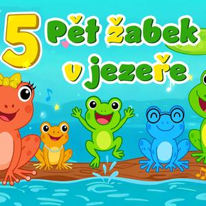 Pět žabek v jezeře