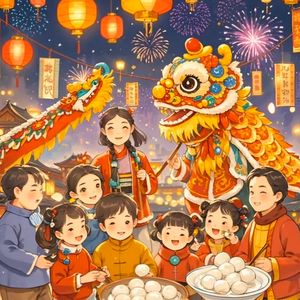 张灯结彩真热闹