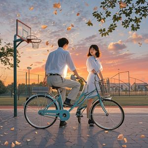 单车与晚风的信