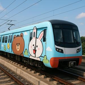 ฉันเดินขึ้นรถไฟฟ้า