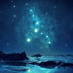 在闪耀星空下