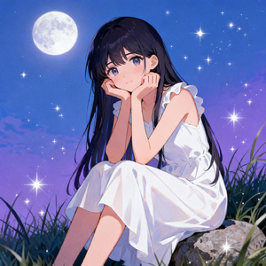 月亮睡了我醒了想你了