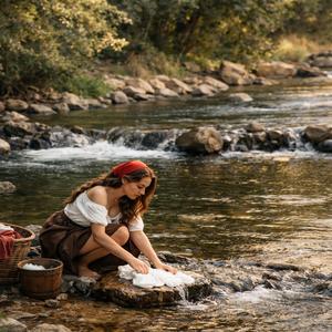 Dere kenarında gördüm