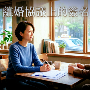 離婚協議上的簽名