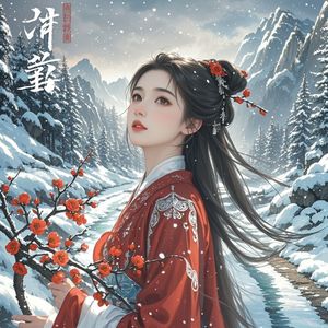 风雪中花开-朱
