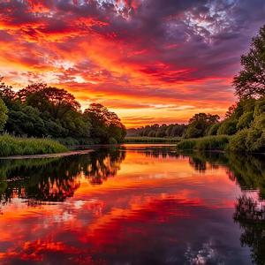 Sarkans Saulriets (Red Sunset)