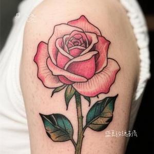 盛夏玫瑰刺青