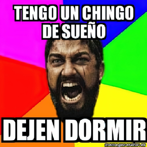 Tengo un Chingo de Sueño