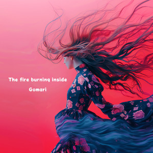 The fire burning inside