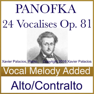24 Vocalises, No. 17 in A Major, Op. 81 (Lento) [Melody Added]