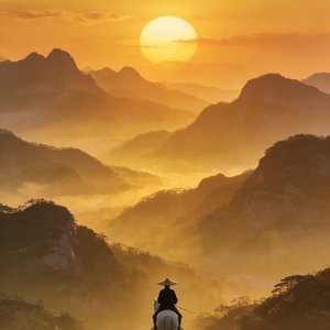 面向斜阳踏自由