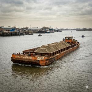 Sand barge