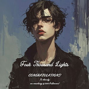 Four Thousand Lights  #Rock  (🎉Congrats on 4K followers, 1Lovely! 🧡✨) by FOX UDON