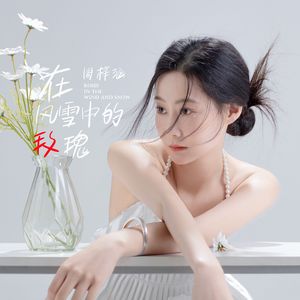 在风雪中的玫瑰