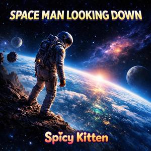 Space Man Looking Down