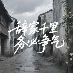 辞家千里务必争气
