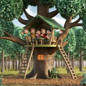 Kinderliedjes: Kom bij onze Boomhutclub!