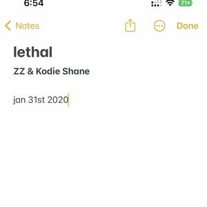 lethal (feat. Kodie Shane)