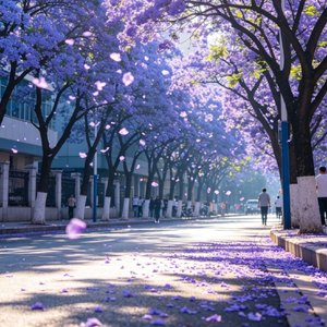 蓝花楹下的音符