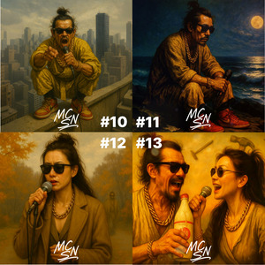 낙엽 위에 남은 말