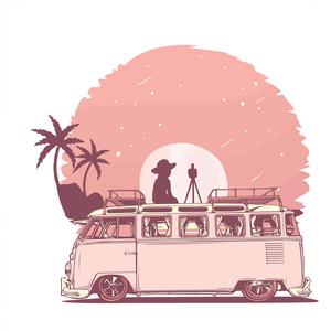 노을에 젖은 오렌지색 도시의 음악