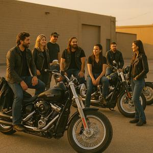 Harley com Amigos