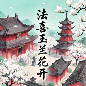 西湖千曲之法喜玉兰花开
